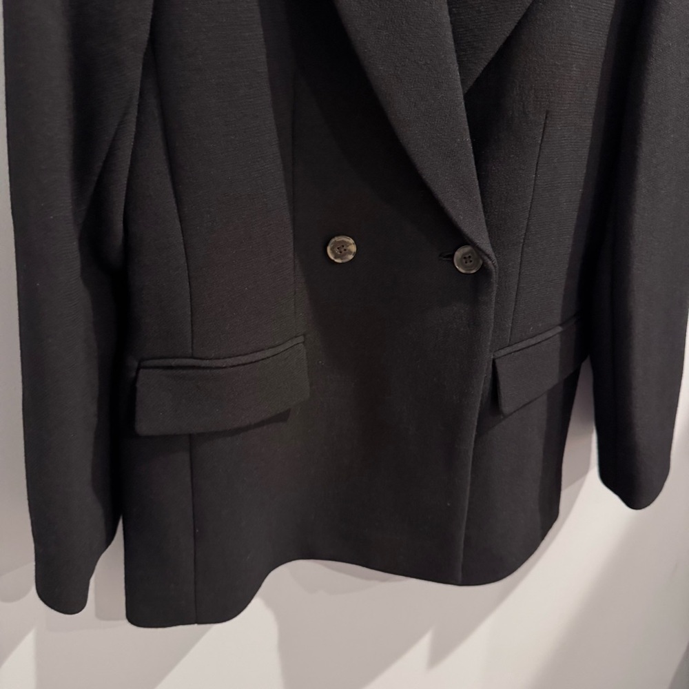 NEW J. Crew Italian Wool Blend Evening Blazer Jacket in Black, Size 10 - Picture 9 of 15